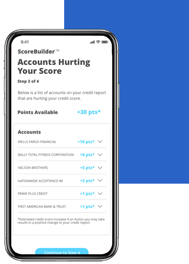 credit score builder and monitoring tool