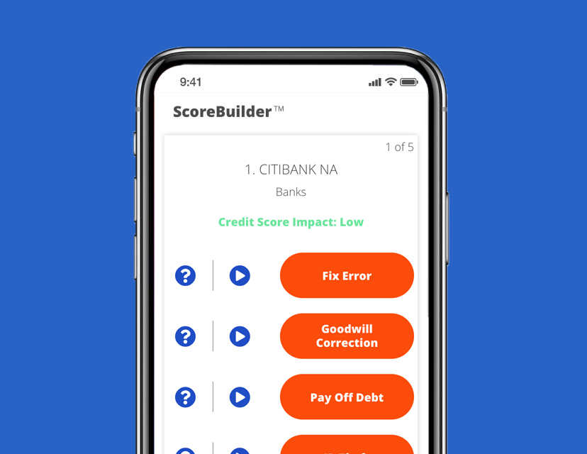 credit score builder and monitoring app